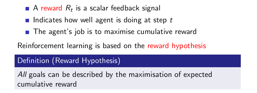 RewardHypothesis